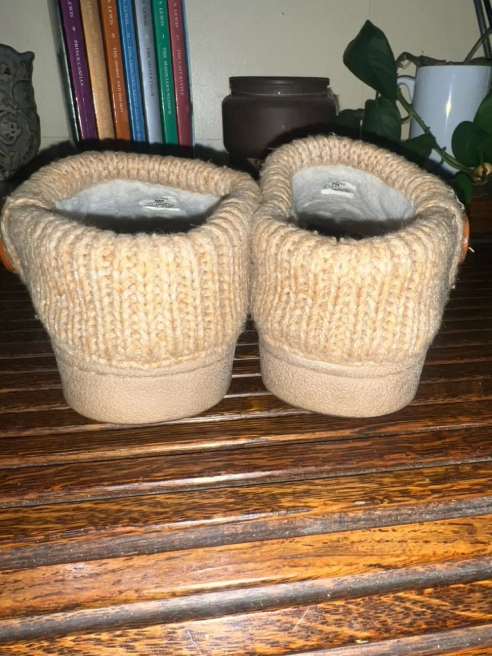 Clarks‎ Women's Tan Suede Ankle Booties with Knit Cuff
